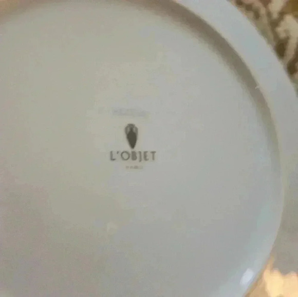 2 - L'Objet Dessert Dining Plate - Aegean Porcelain - Picture 3 of 7